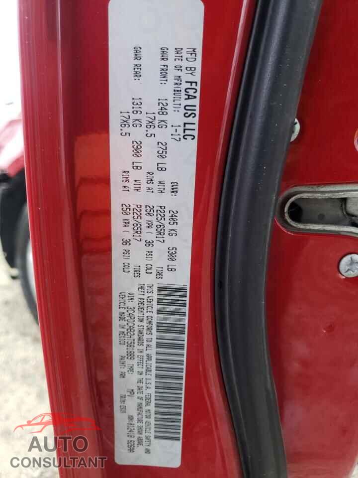 DODGE JOURNEY 2017 - 3C4PDCAB2HT581889