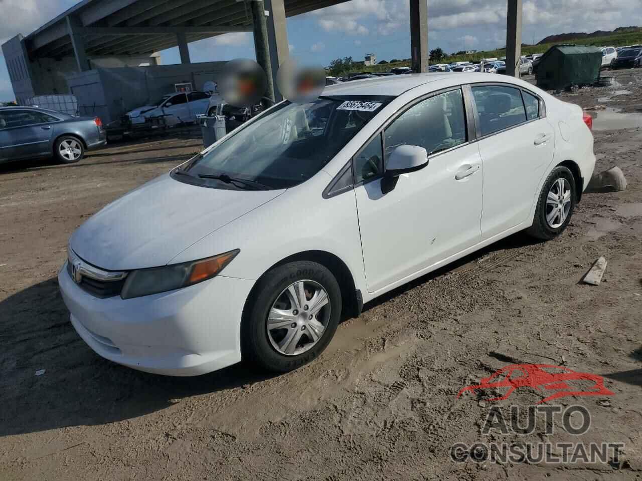 HONDA CIVIC 2012 - 19XFB2F5XCE086576