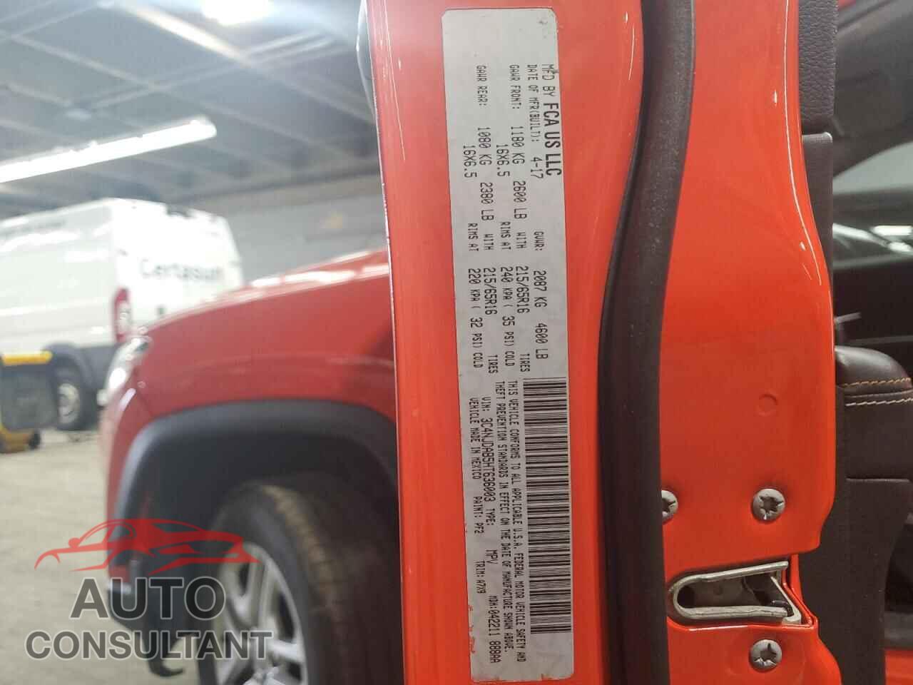 JEEP COMPASS 2017 - 3C4NJDAB5HT636003