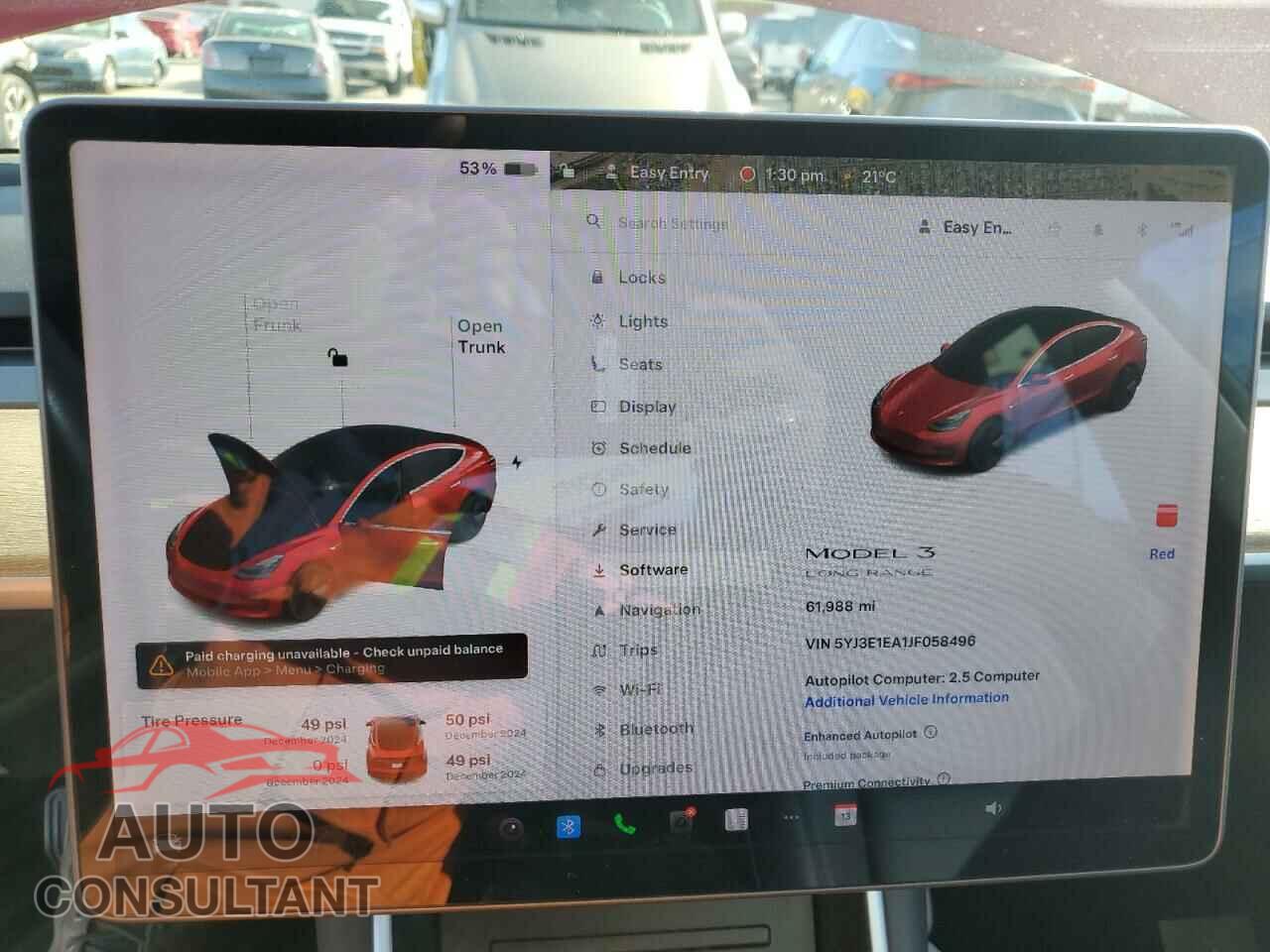 TESLA MODEL 3 2018 - 5YJ3E1EA1JF058496