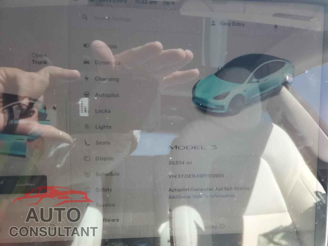 TESLA MODEL 3 2023 - 5YJ3E1EA9PF512955