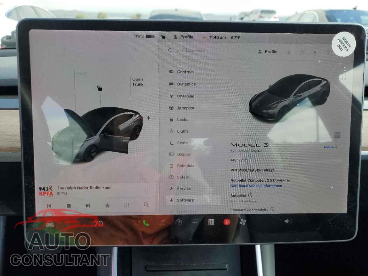 TESLA MODEL 3 2019 - 5YJ3E1EA3KF399321