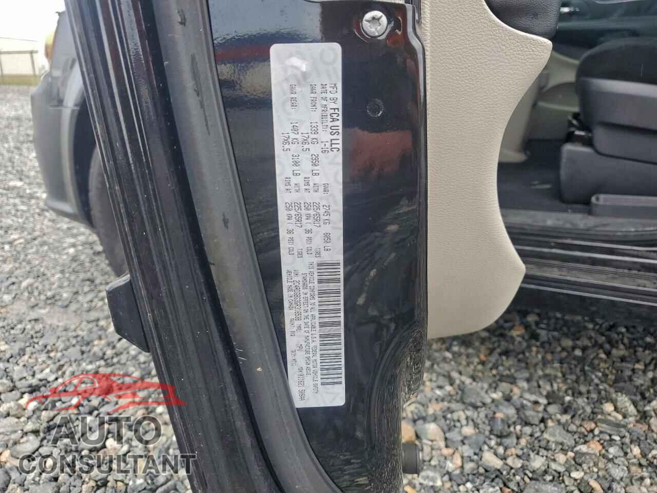 DODGE CARAVAN 2016 - 2C4RDGBG3GR316538