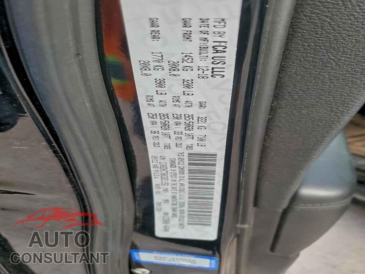 DODGE DURANGO 2019 - 1C4SDHCT6KC651152