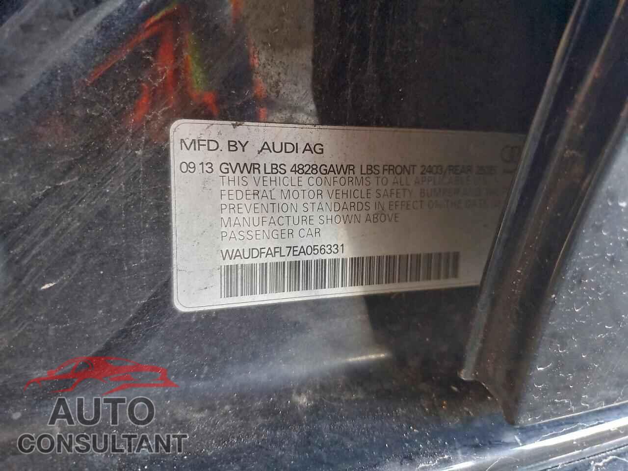 AUDI A4 2014 - WAUDFAFL7EA056331