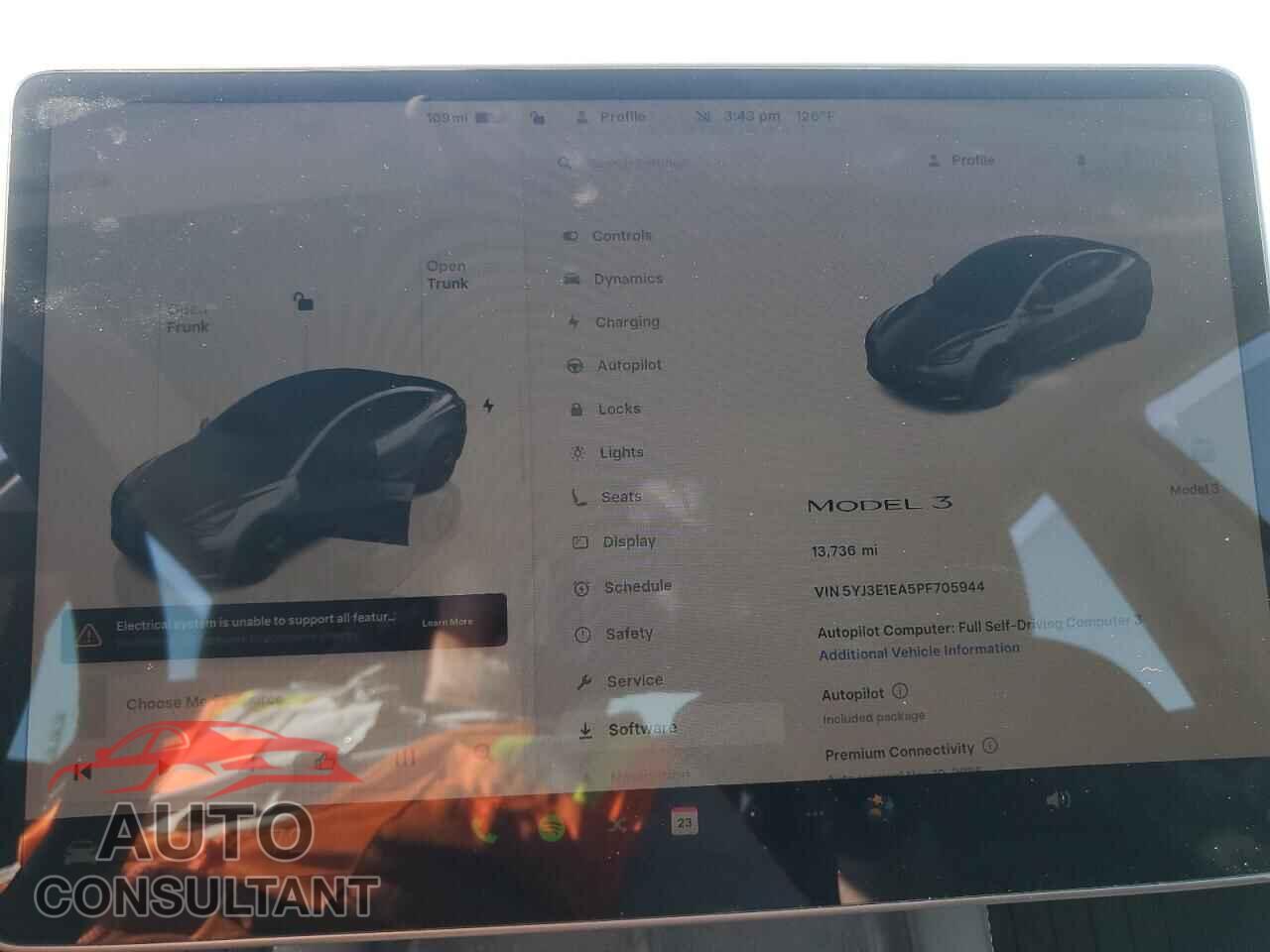 TESLA MODEL 3 2023 - 5YJ3E1EA5PF705944