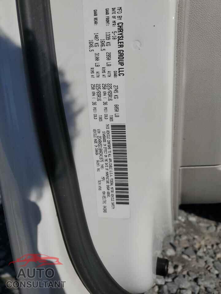 DODGE CARAVAN 2010 - 2D4RN5D18AR341875