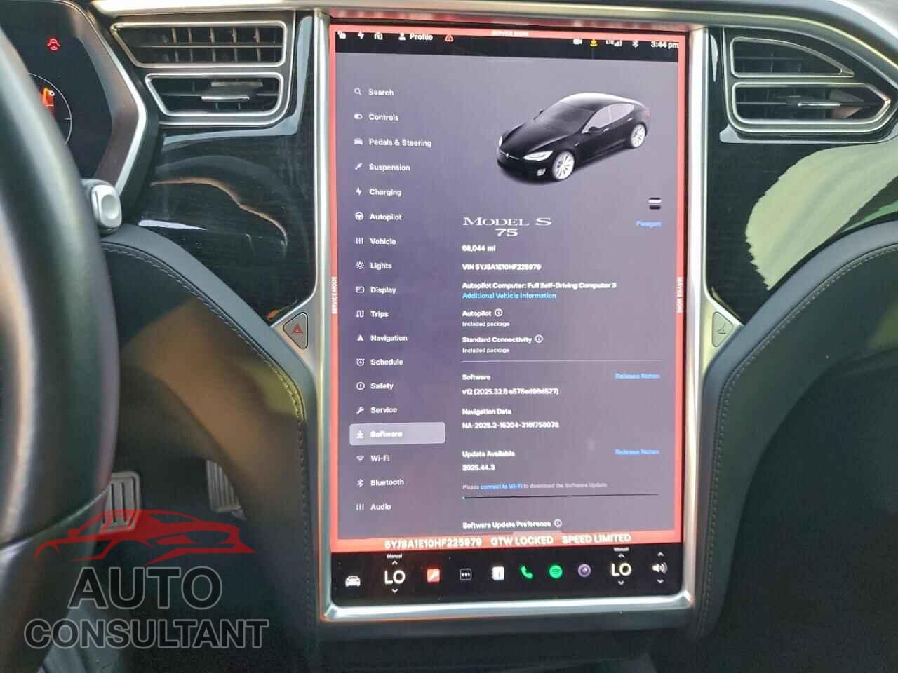 TESLA MODEL S 2017 - 5YJSA1E10HF225979