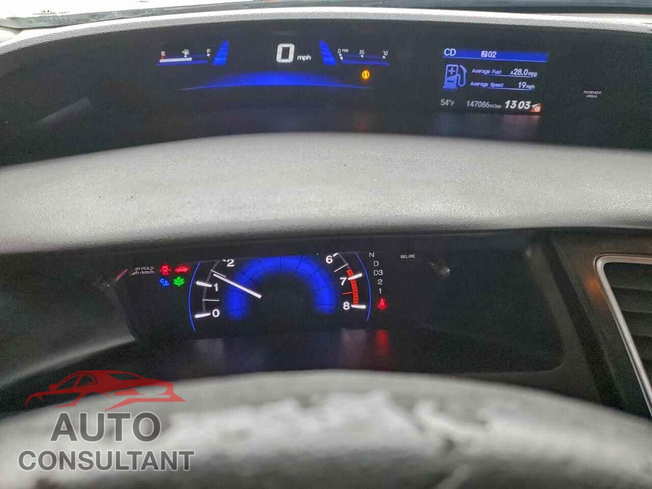 HONDA CIVIC 2013 - 19XFB2F84DE208893