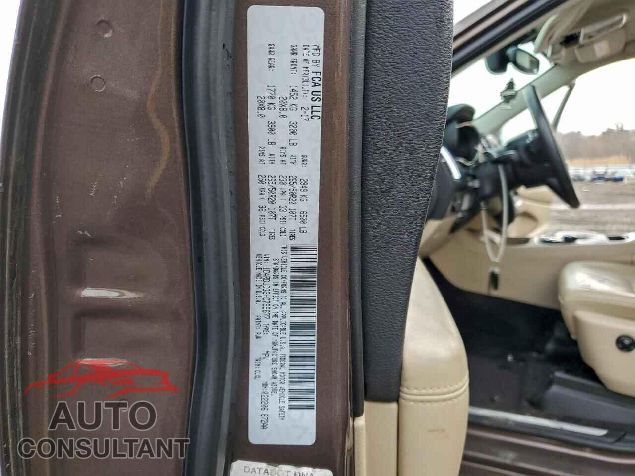 DODGE DURANGO 2017 - 1C4RDJDG3HC799677