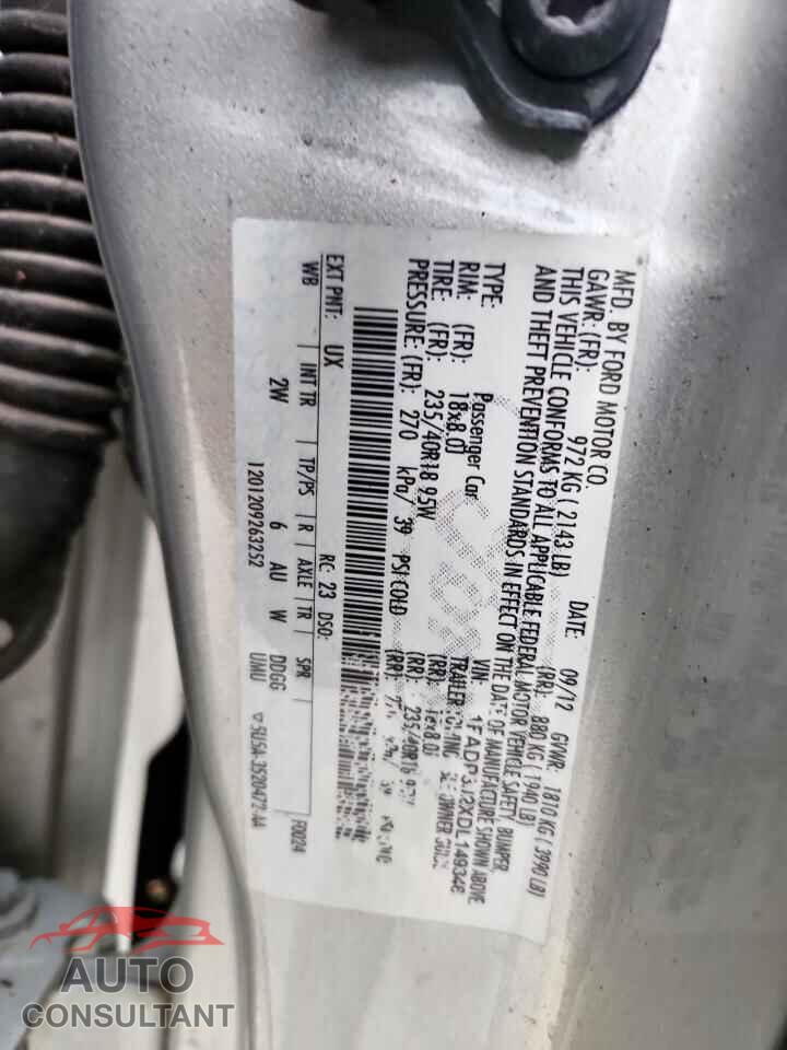 FORD FOCUS 2013 - 1FADP3J2XDL149346