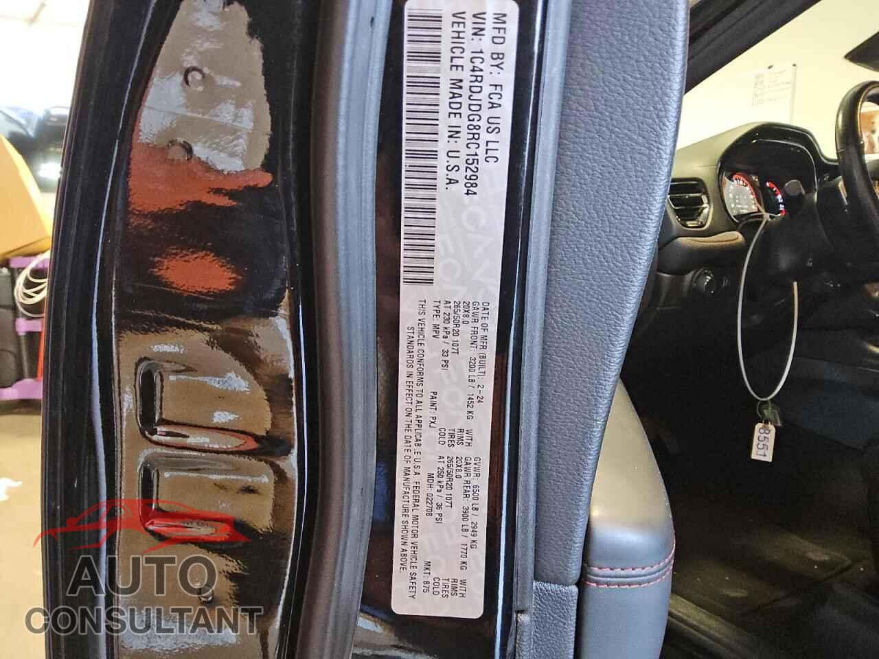 DODGE DURANGO 2024 - 1C4RDJDG8RC152984