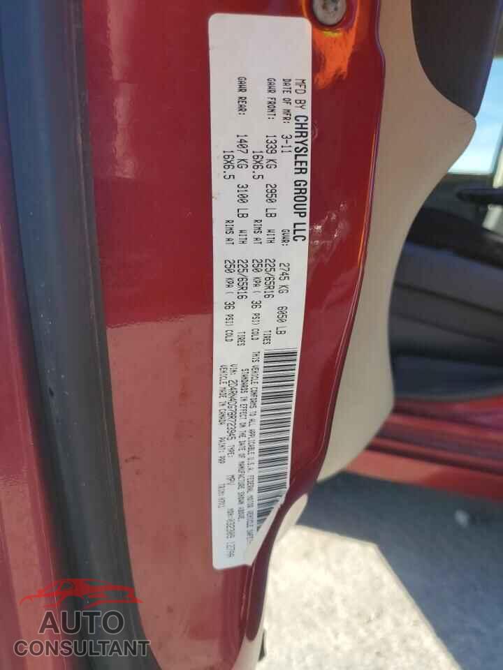 DODGE CARAVAN 2011 - 2D4RN4DG7BR723945