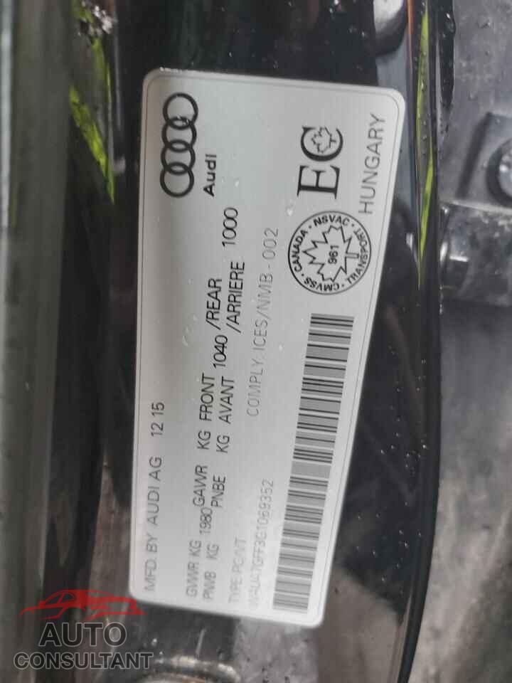 AUDI A3 2016 - WAUA7GFF3G1069352