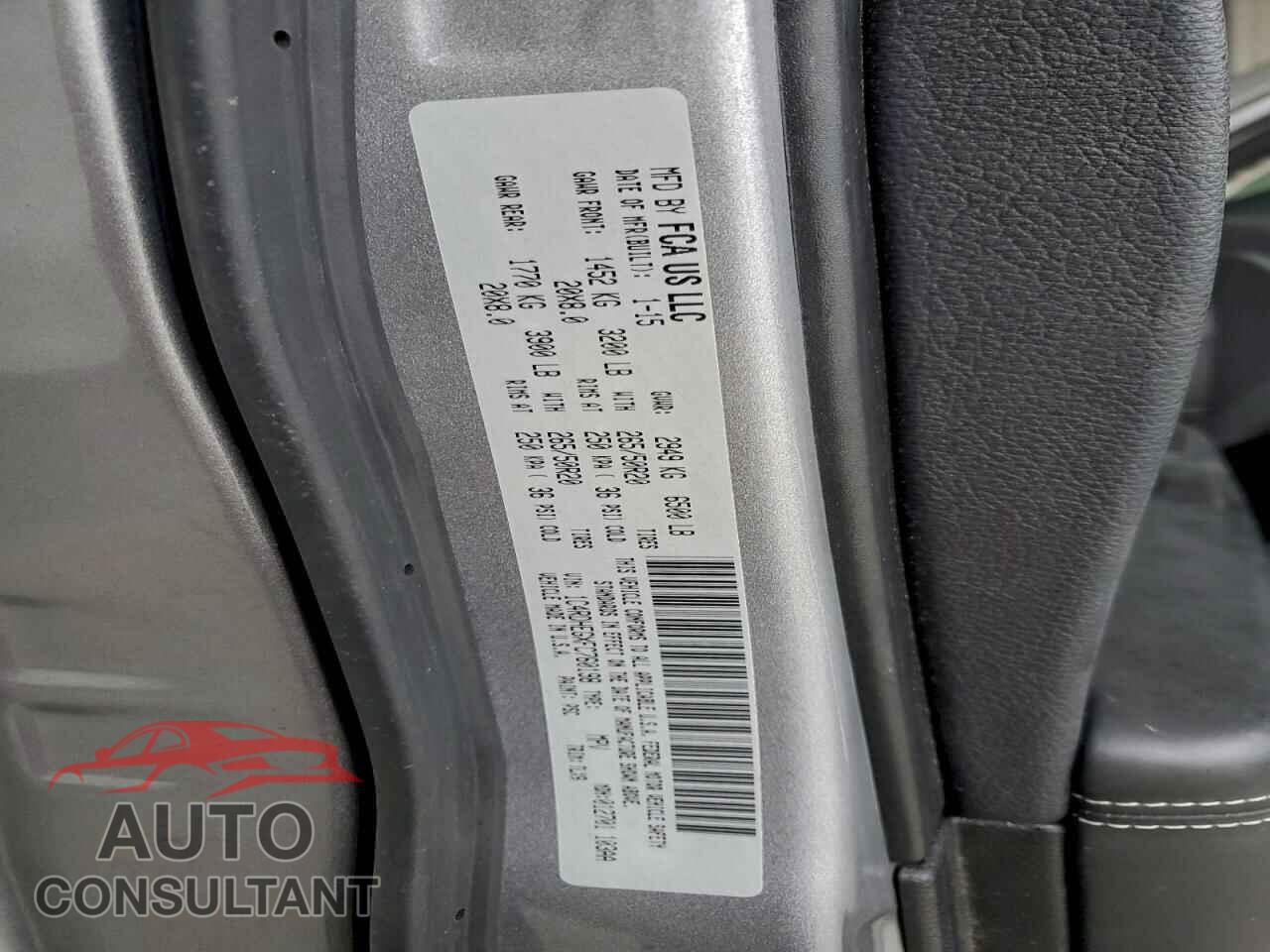 DODGE DURANGO 2015 - 1C4RDHEGXFC760198