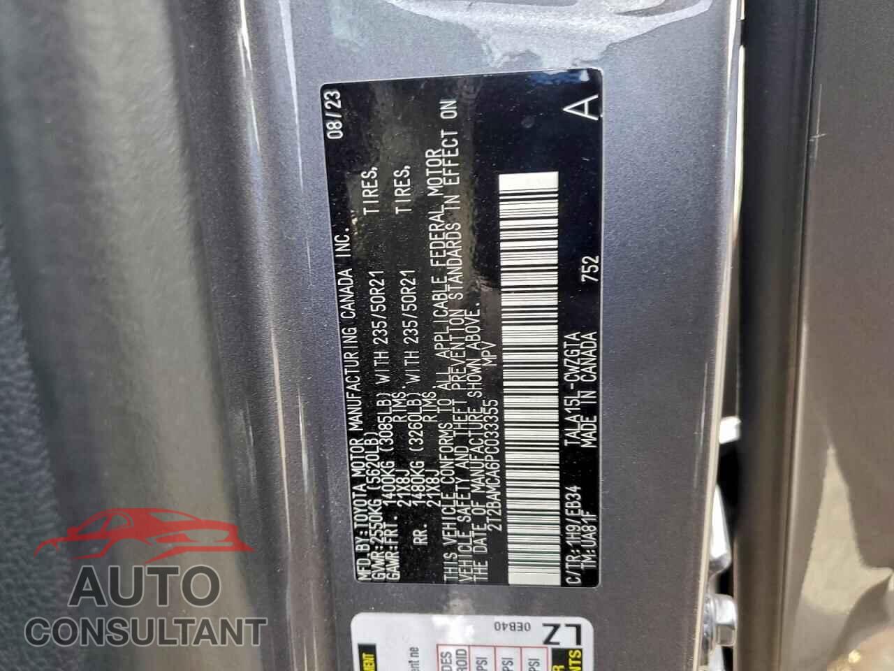 LEXUS RX350 2023 - 2T2BAMCA6PC033355