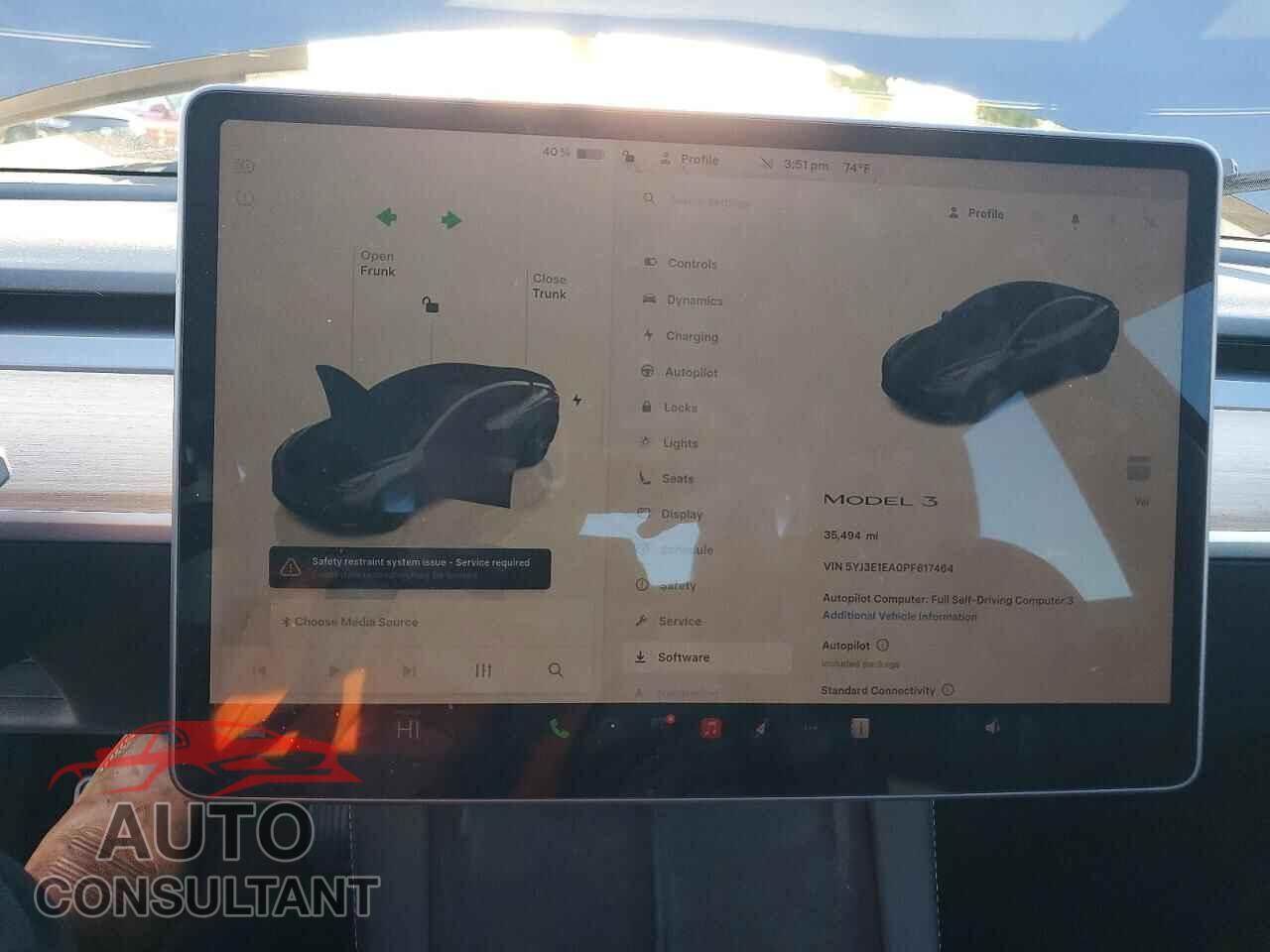 TESLA MODEL 3 2023 - 5YJ3E1EA0PF617464