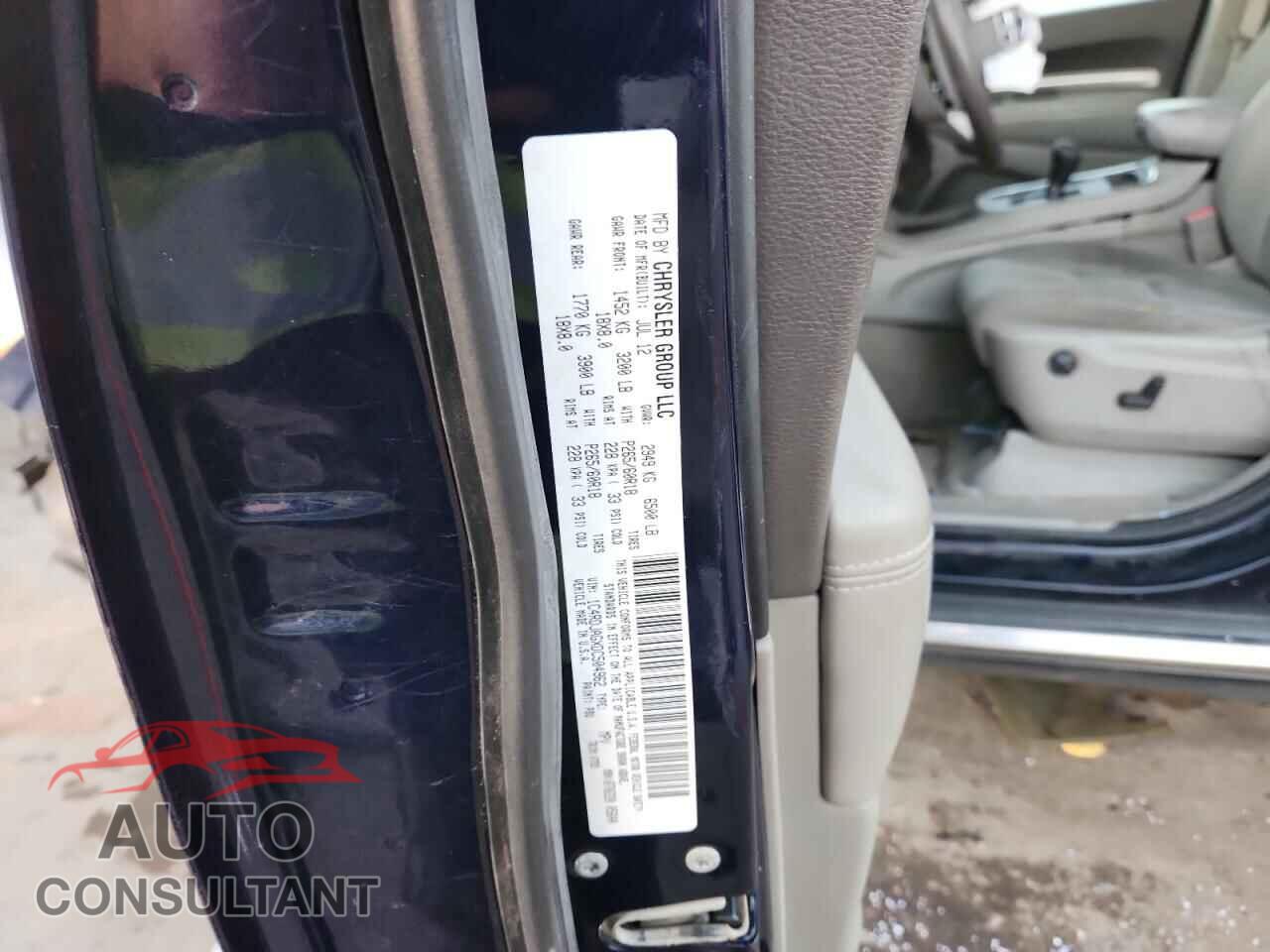 DODGE DURANGO 2013 - 1C4RDJAGXDC504962