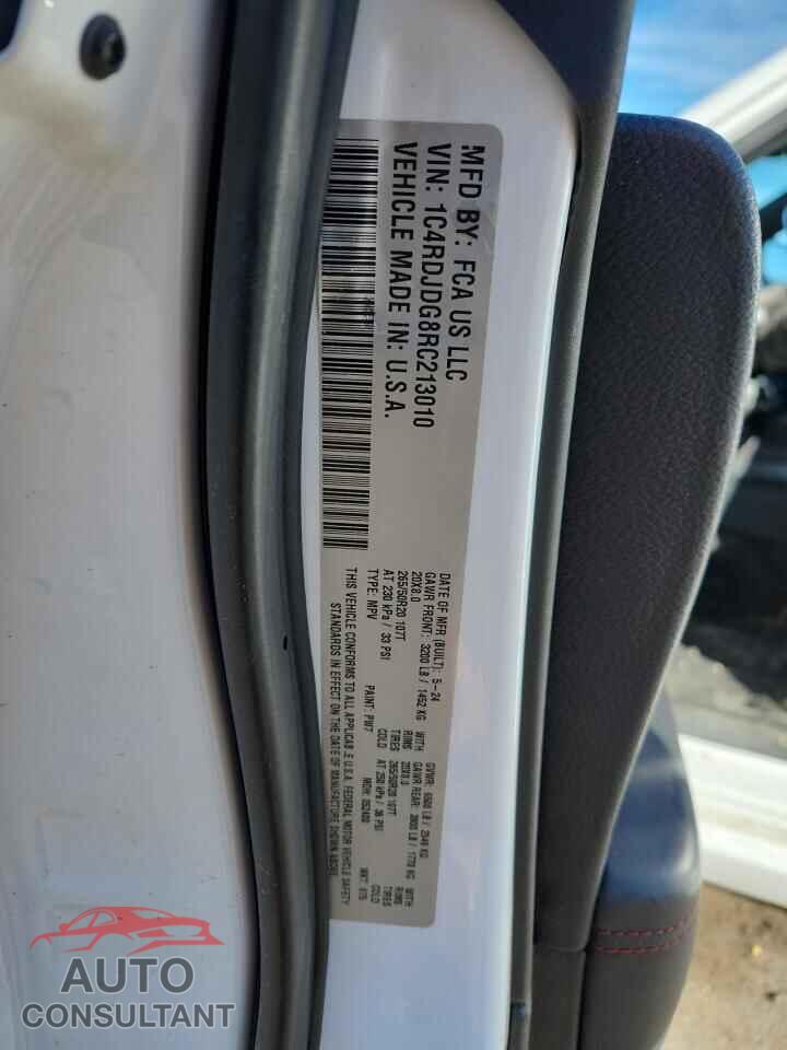 DODGE DURANGO 2024 - 1C4RDJDG8RC213010