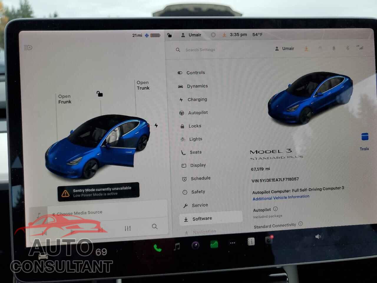 TESLA MODEL 3 2020 - 5YJ3E1EA7LF718057