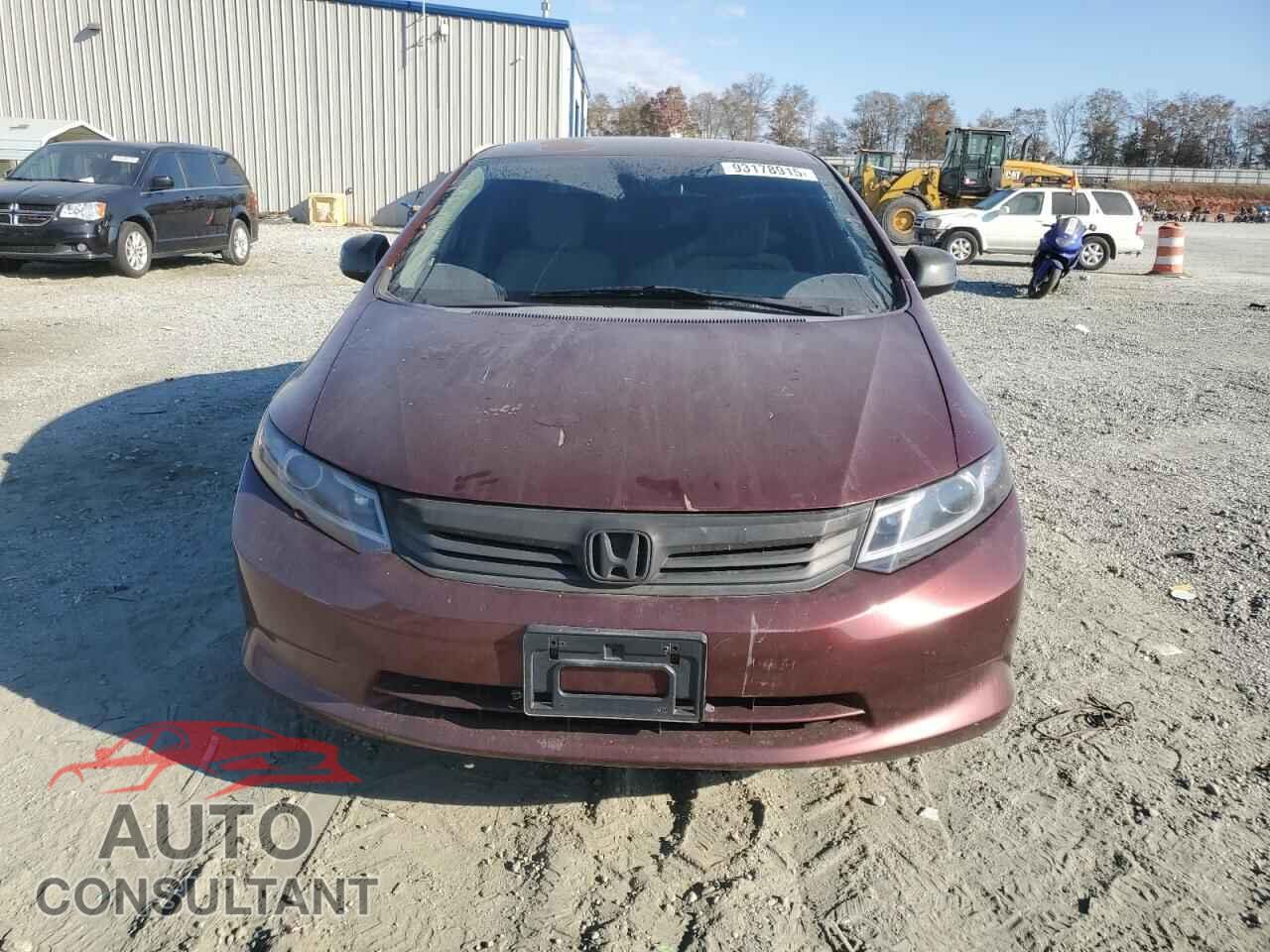 HONDA CIVIC 2012 - 2HGFB2F50CH591712