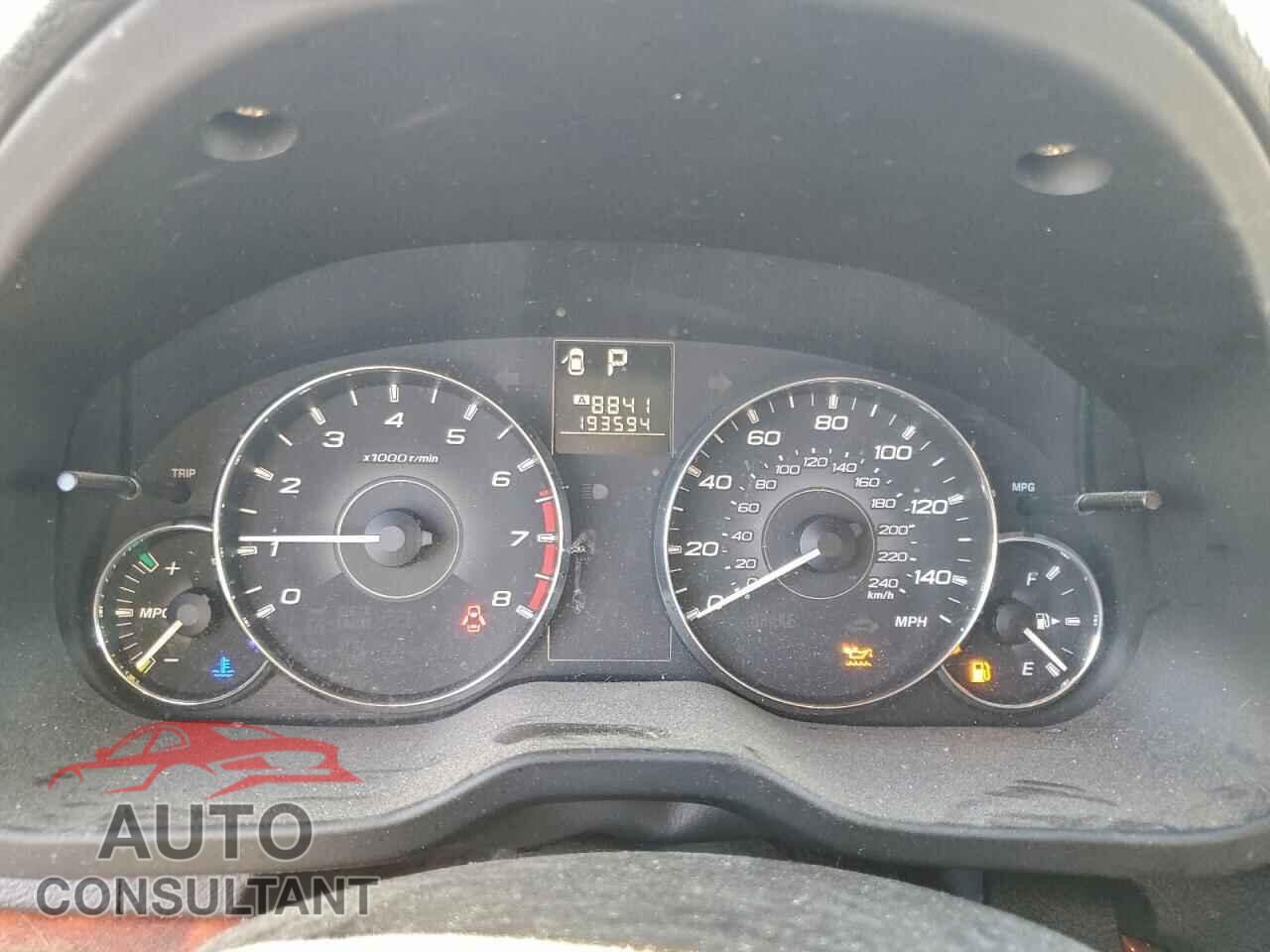 SUBARU OUTBACK 2011 - 4S4BRBKC5B3342428