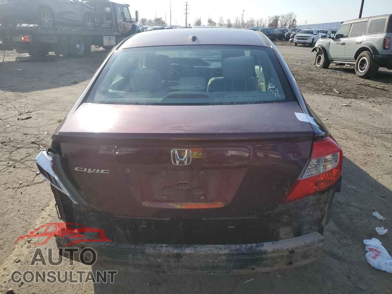 HONDA CIVIC 2012 - 2HGFB2F84CH537467