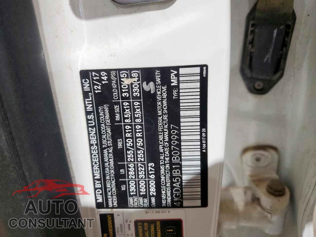 MERCEDES-BENZ GLE-CLASS 2018 - 4JGDA5JB1JB079997