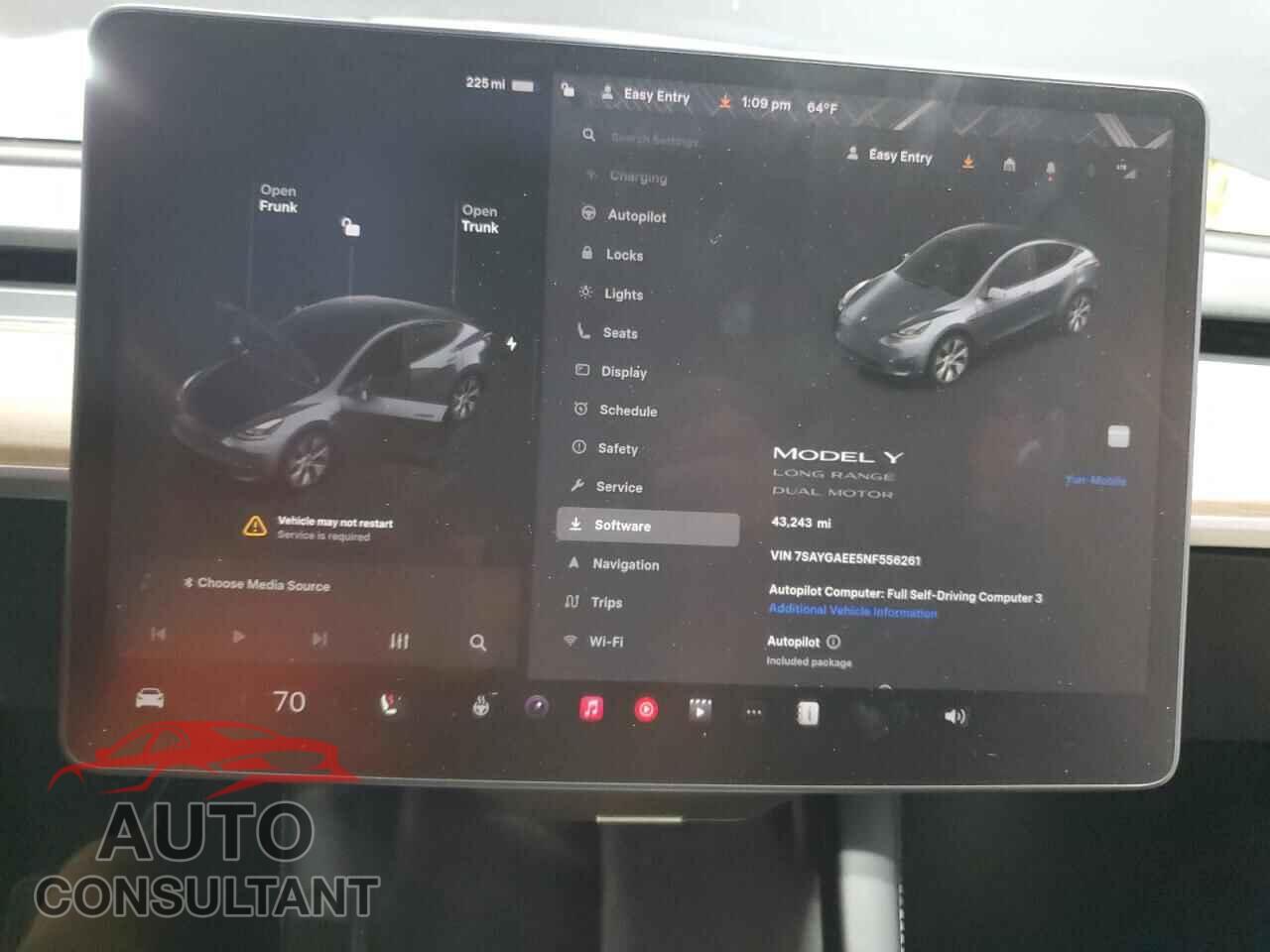 TESLA MODEL Y 2022 - 7SAYGAEE5NF556261