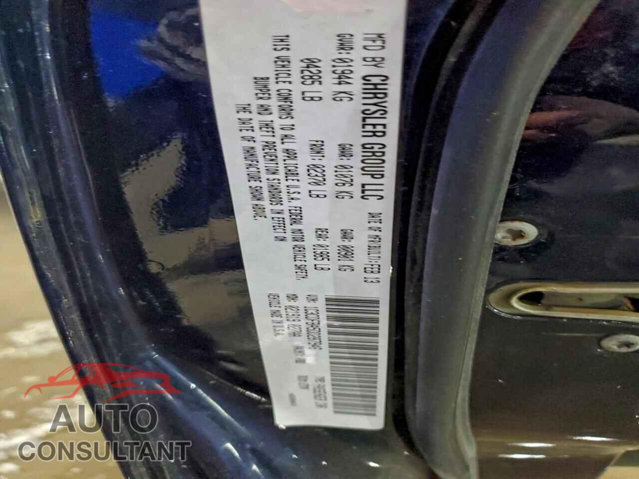 DODGE DART 2013 - 1C3CDFBA5DD287946