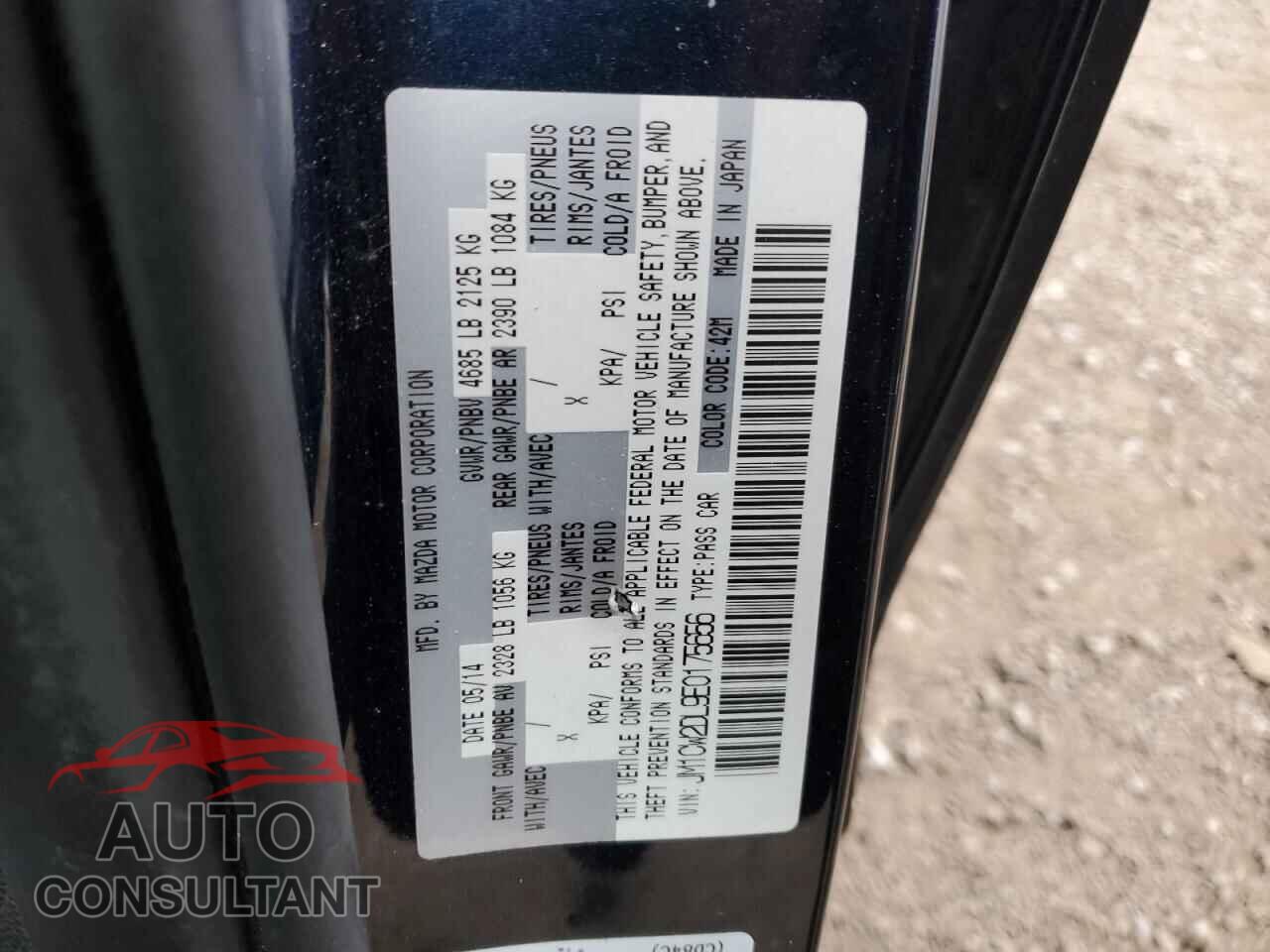 MAZDA 5 2014 - JM1CW2DL9E0175656
