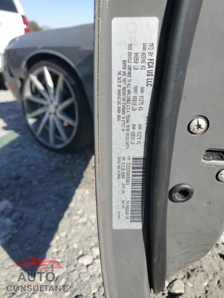 DODGE CHALLENGER 2017 - 2C3CDZAG6HH568816