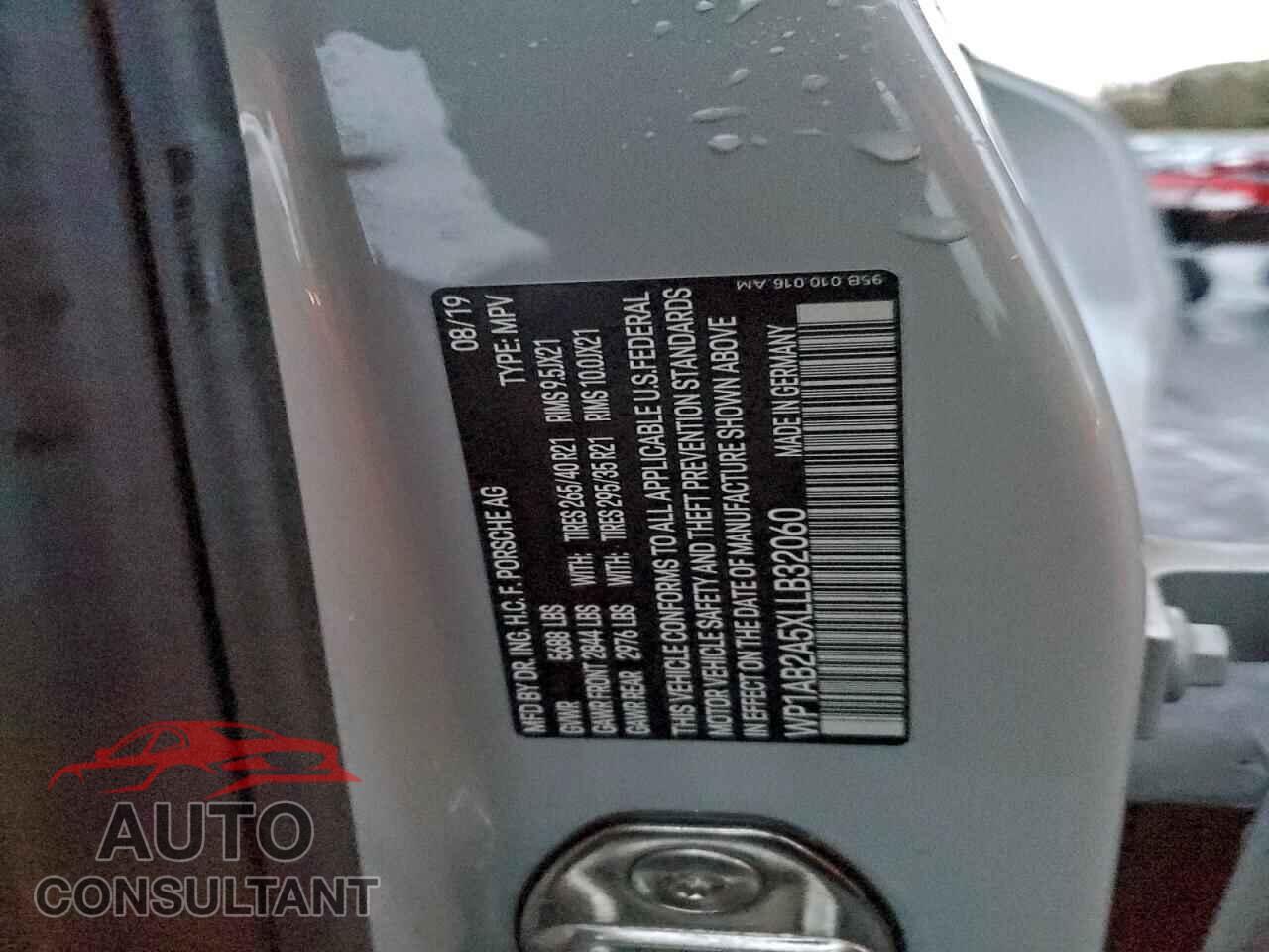 PORSCHE MACAN 2020 - WP1AB2A5XLLB32060