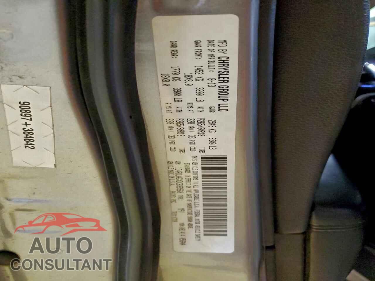DODGE DURANGO 2013 - 1C4RDJAGXDC699560