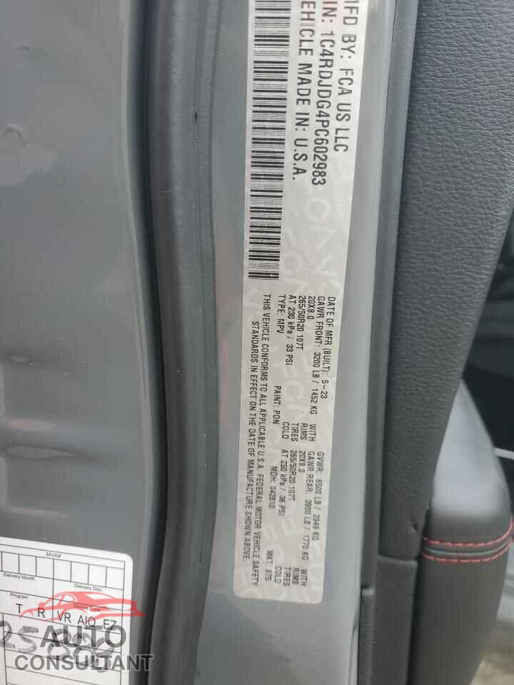 DODGE DURANGO 2023 - 1C4RDJDG4PC602983