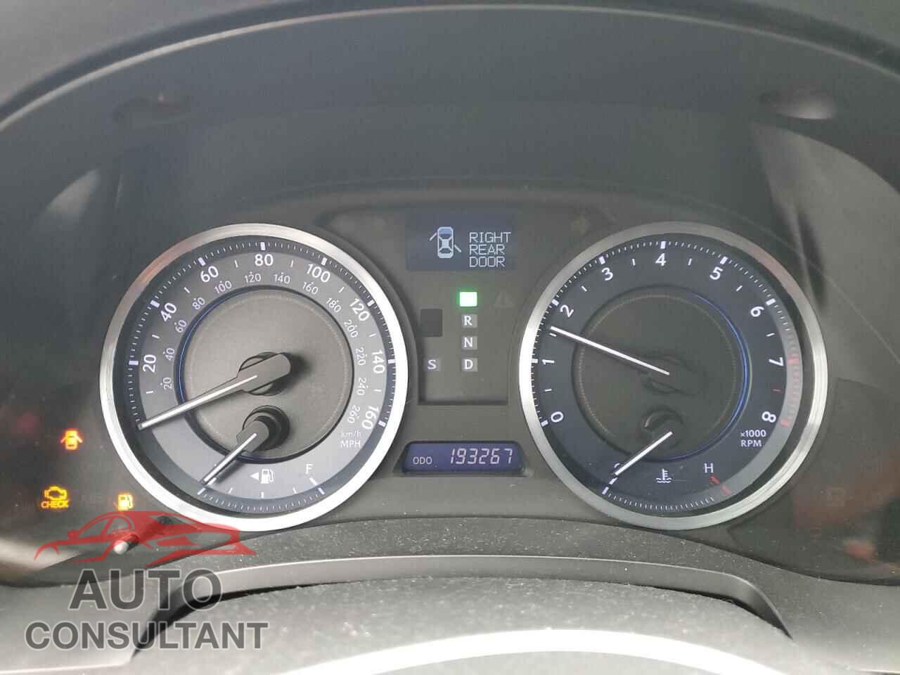 LEXUS IS 2012 - JTHBF5C29C5171403