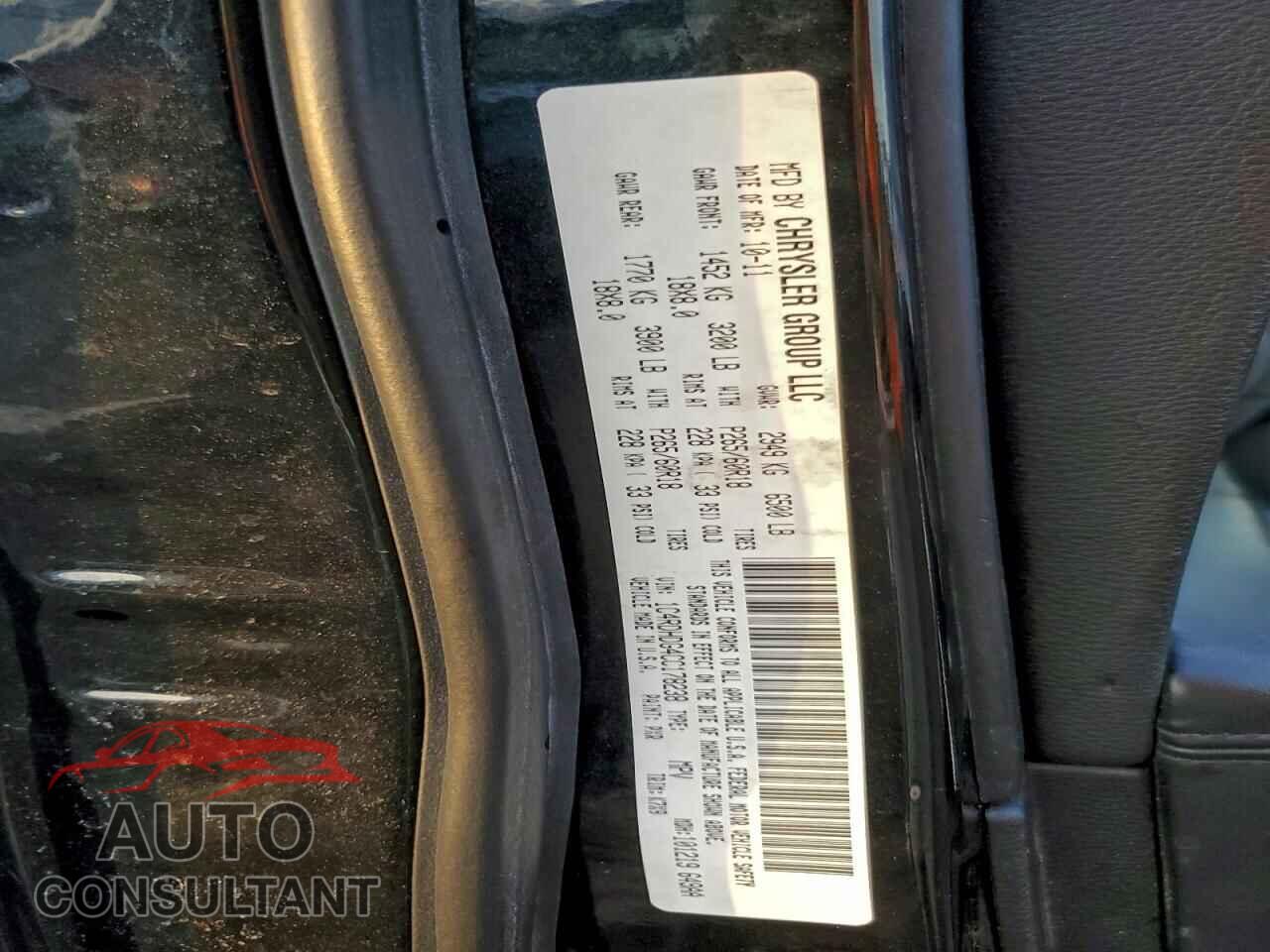 DODGE DURANGO 2012 - 1C4RDHDG4CC178238