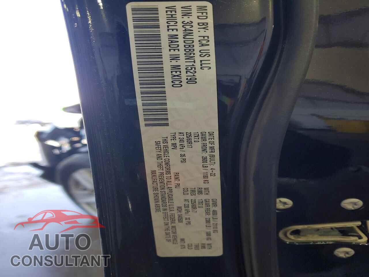 JEEP COMPASS 2022 - 3C4NJDBB6NT152190