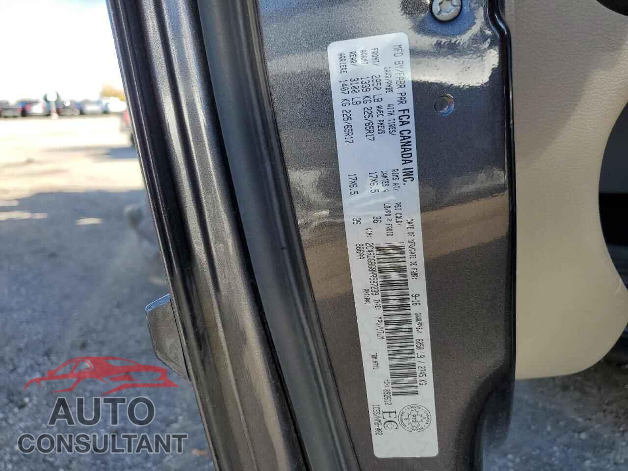 DODGE CARAVAN 2017 - 2C4RDGBG8HR587239