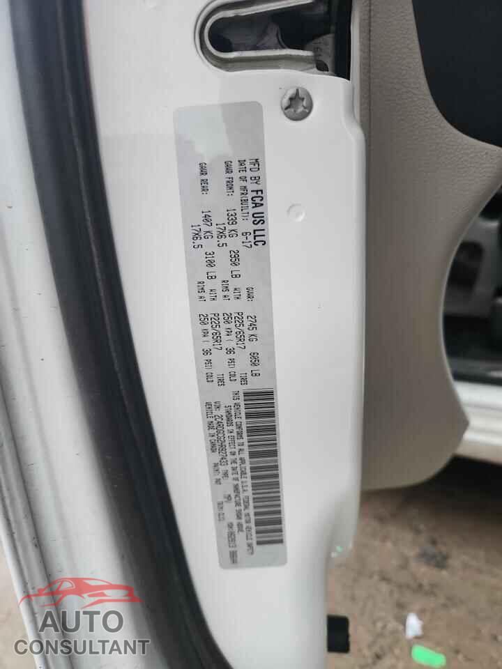 DODGE CARAVAN 2017 - 2C4RDGCG2HR827433