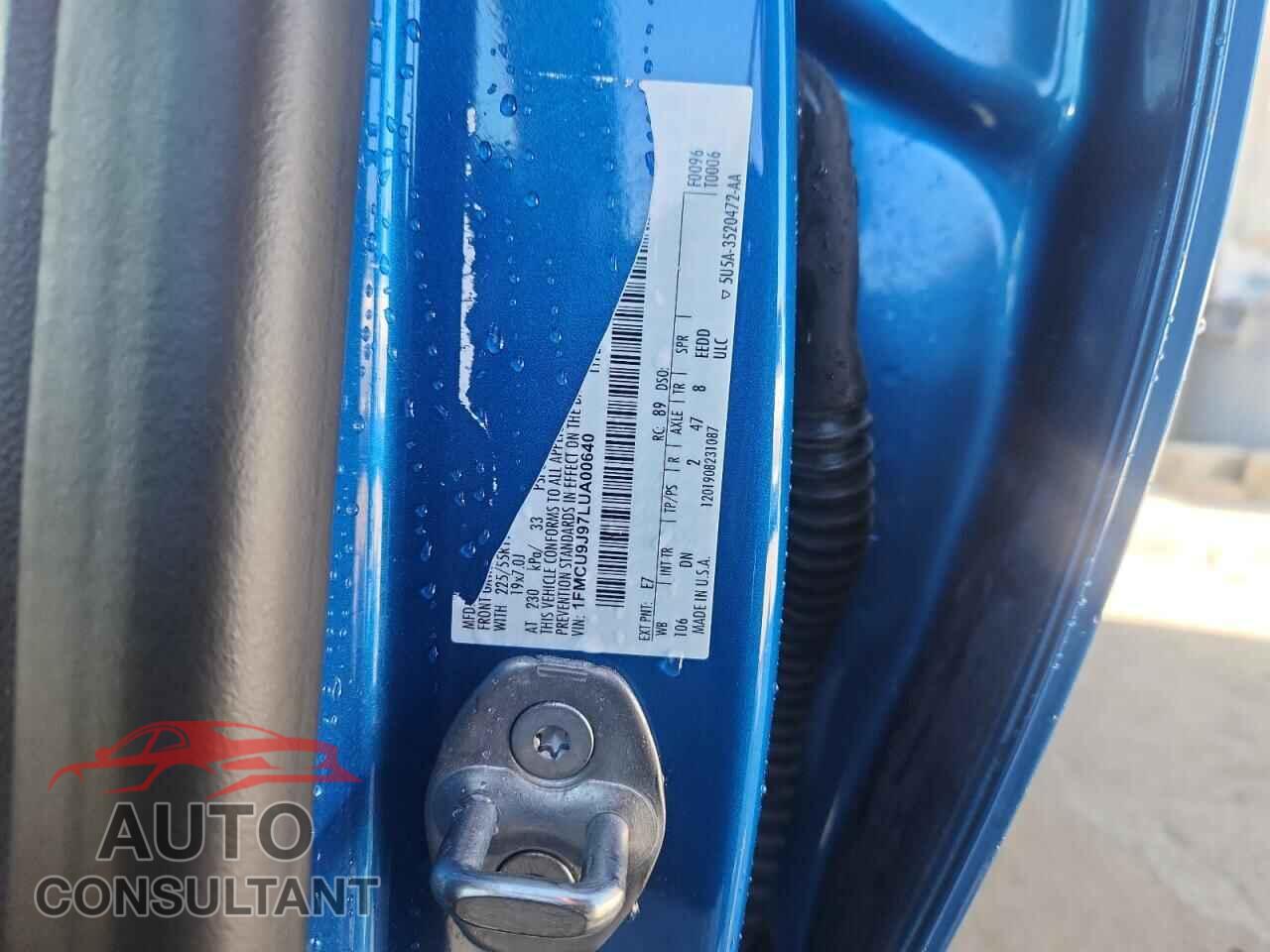 FORD ESCAPE 2020 - 1FMCU9J97LUA00640