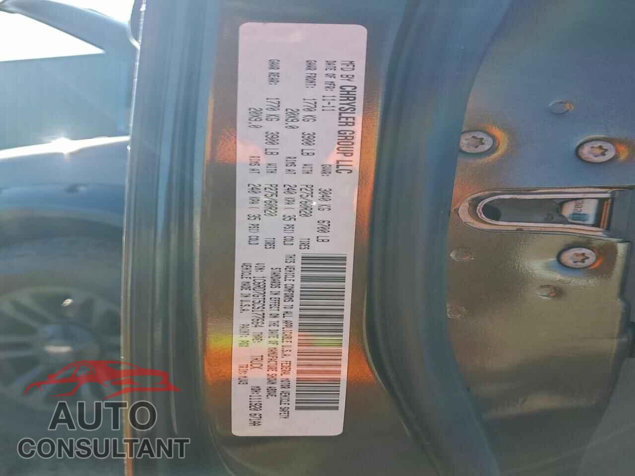 DODGE RAM 1500 2012 - 1C6RD7GT5CS177664