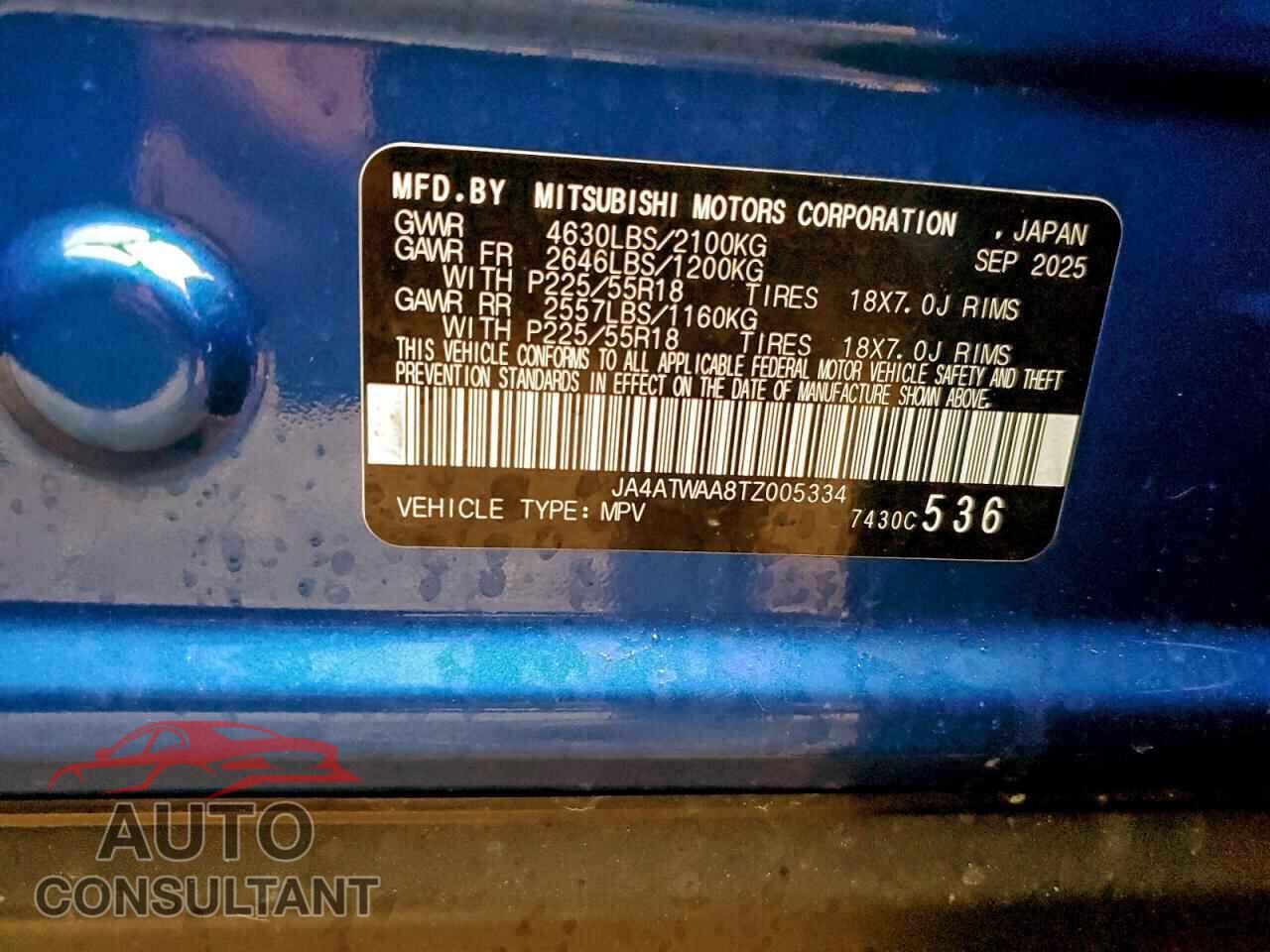 MITSUBISHI ECLIPSE 2026 - JA4ATWAA8TZ005334