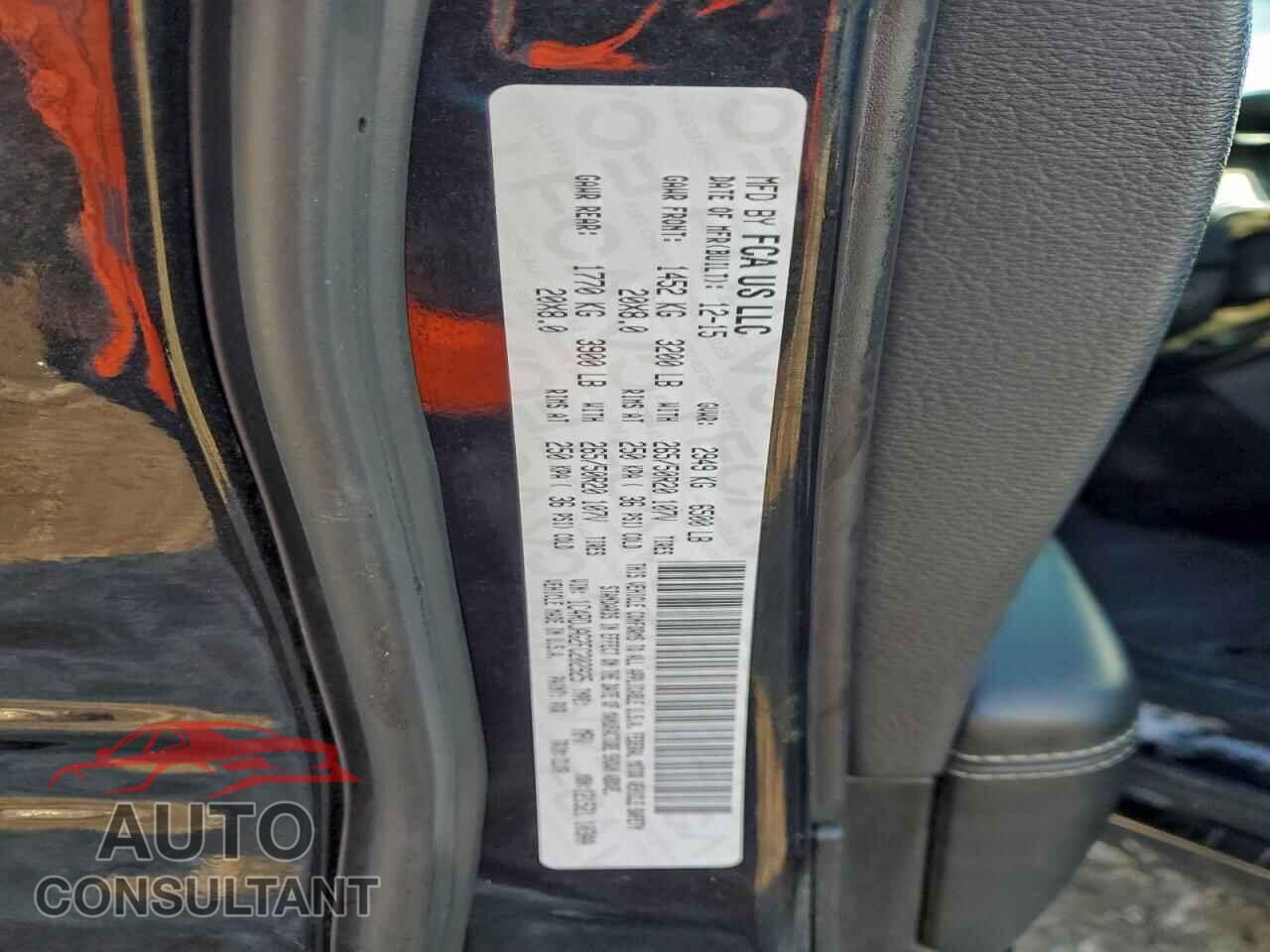 DODGE DURANGO 2015 - 1C4RDJAG2FC202925