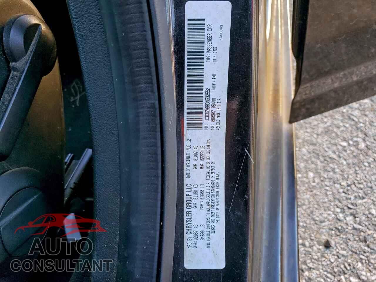DODGE AVENGER 2013 - 1C3CDZAB8DN532552