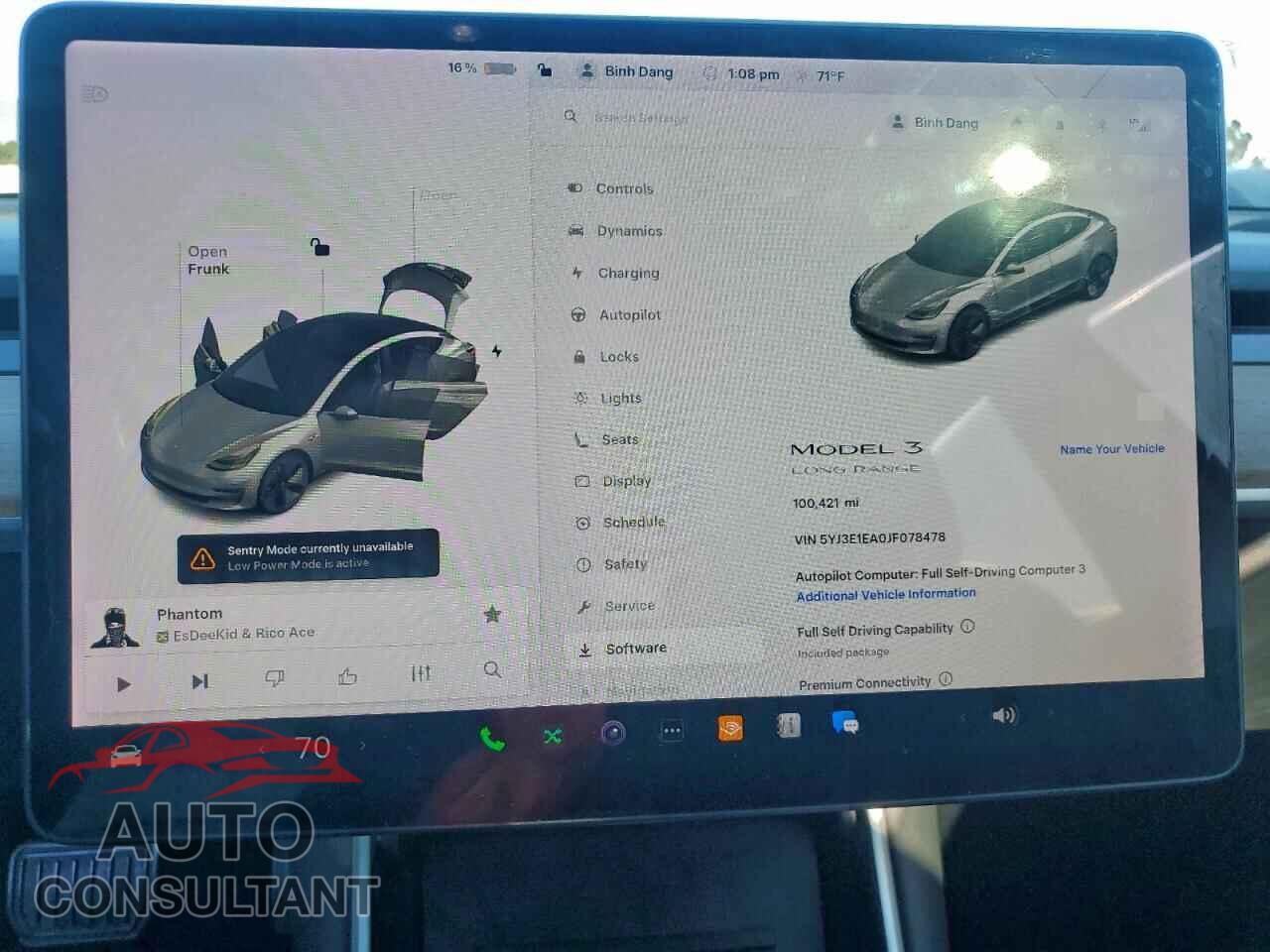 TESLA MODEL 3 2018 - 5YJ3E1EA0JF078478