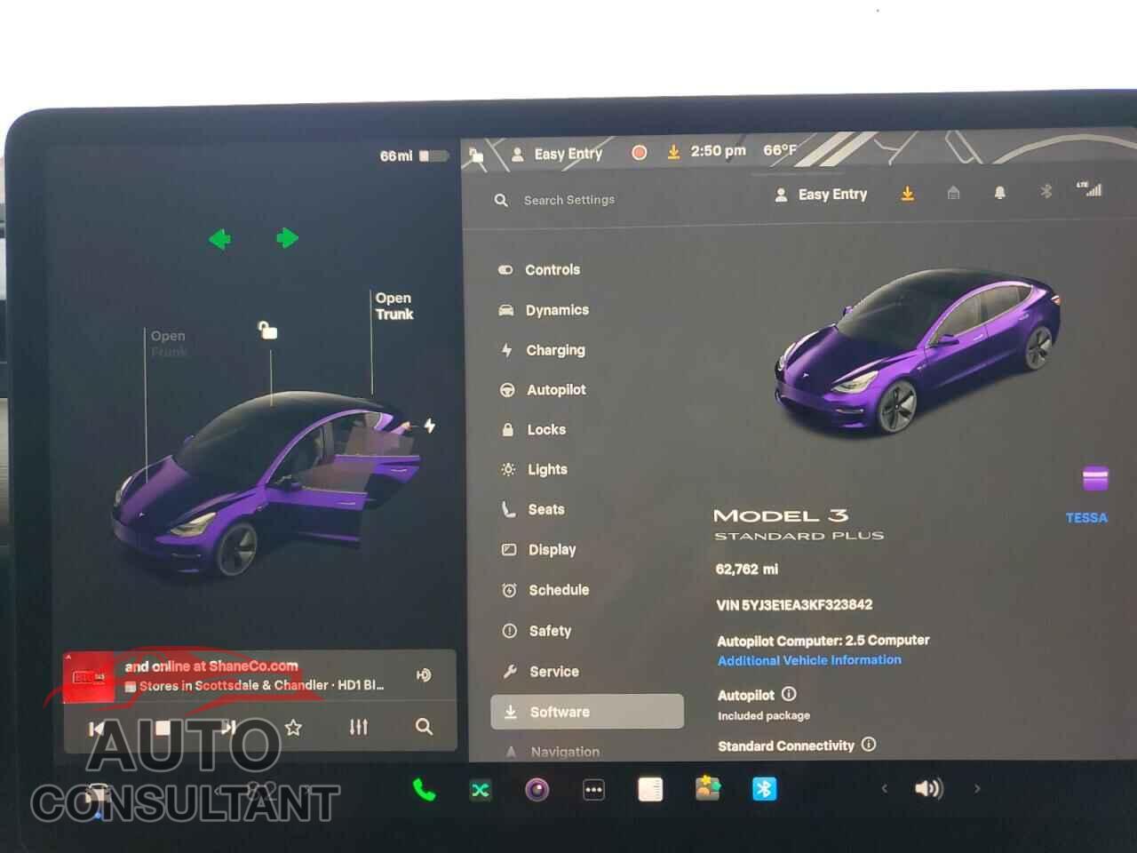 TESLA MODEL 3 2019 - 5YJ3E1EA3KF323842