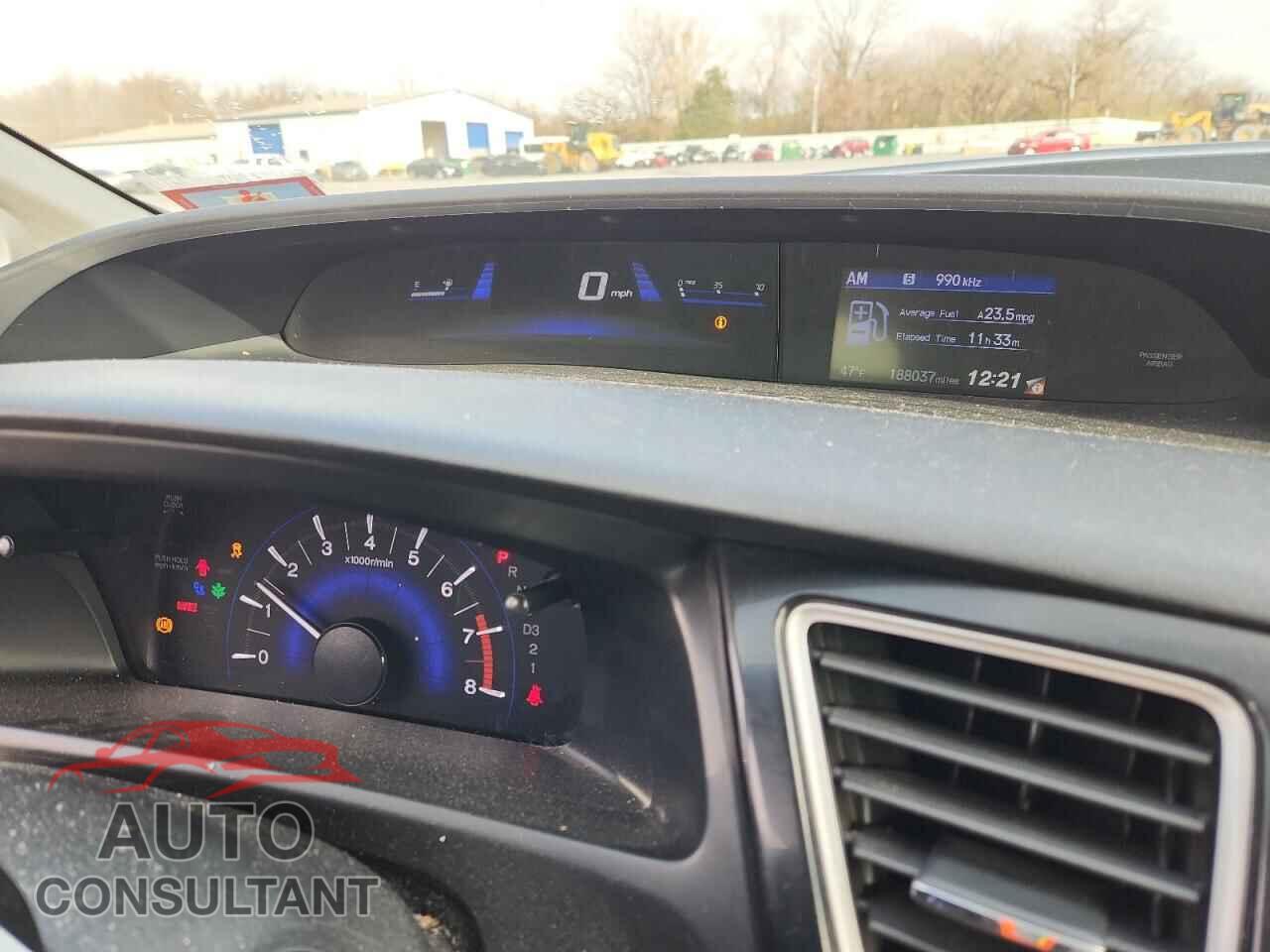 HONDA CIVIC 2013 - 19XFB2F81DE232522