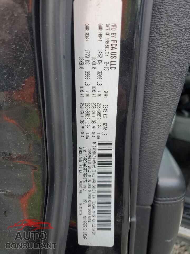 DODGE DURANGO 2015 - 1C4RDHAG3FC760176