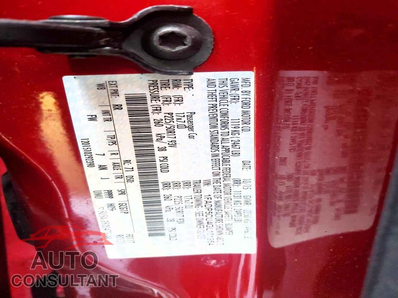 FORD CMAX 2016 - 1FADP5CU4GL101954